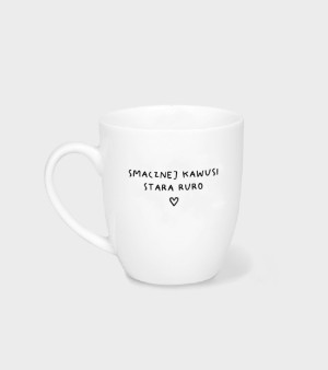 Kubek porcelanowy - Smacznej kawusi Stara Ruro