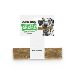 Gryzak dentystyczny dla psa z kaczką i algami brunatnymi 12 cm - 35 g
