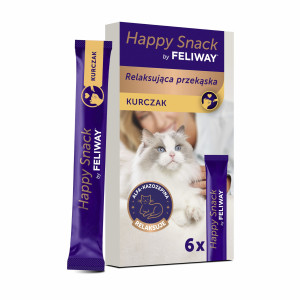 Przysmak relaksujący dla kota kurczak Happy Snack Feliway - 24x15g