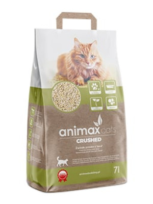 Żwirek drewniany kruszon zbrylający bezapachowy Animax Cats - 7l
