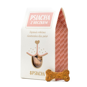Pieczone Ciasteczka dla psa Boczek z wątróbką Psiacha 100g