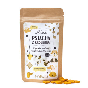 Pieczone ciasteczka dla psa Królik z batatem Mini Psiacha 80g