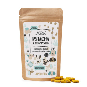 Pieczone Ciasteczka dla psa Tuńczyk z marchewką Mini Psiacha 80g