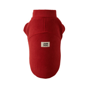 Bluza polarowa dla psa Bordowa John Dog - S