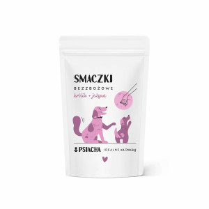 Bezzbożowe smaczki dla psa Królik z jeżynami Psiacha 80 g
