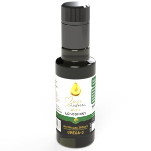 Olej z łososia dla psa Omega-3 EPA i DHA SupAnimal - 250 ml