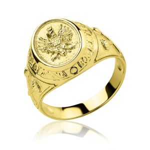Złoty sygnet Bóg Honor Ojczyzna złoto pr. 585