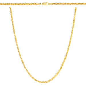 Złoty łańcuszek pełny Królewski 55 cm pr. 585