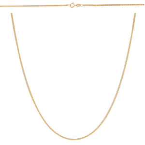 Złoty łańcuszek pełny Lisi ogon 40 cm pr. 585