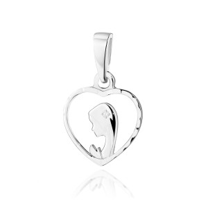 Złota zawieszka wisiorek z diamentami białe złoto pr. 585