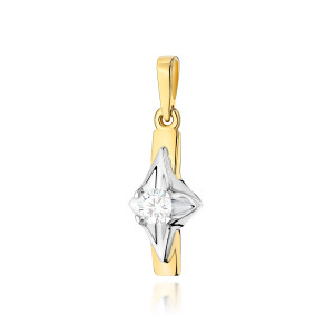 Złota zawieszka wisiorek Z088 Diament 0,20ct żółte złoto pr. 585