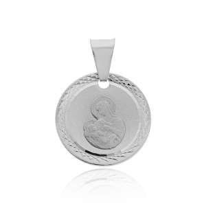 Srebrny medalik zawieszka Matka Boska pr. 925