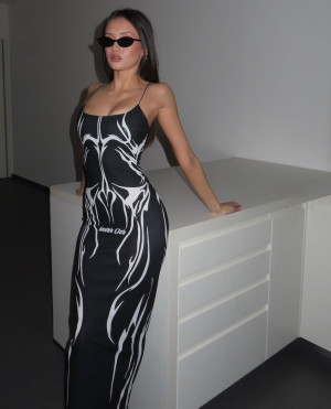 Φορεμα Μαξι Danko SS26 The Sin Collection - ΜΑΥΡΟ - l/xl