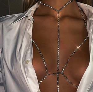 The Bellina Strass Bodychain - ΑΣΗΜΙ
