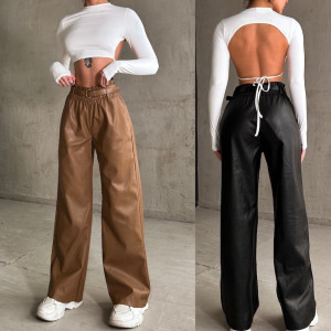 The Amora Pants SS25 - ΜΑΥΡΟ - xs