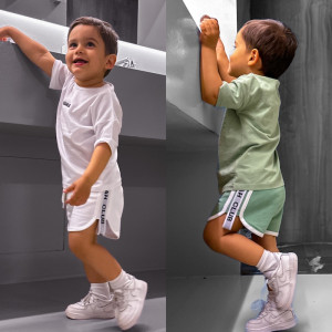 BAZAAR - The Giant Judah Limited Kids Set - pistachio - 1-2