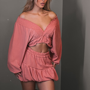 BAZAAR - The Clover Set SS25 - dusty pink - ONE-SIZE