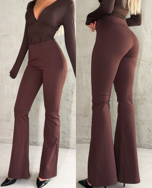 The Vasti AW26 Παντελονι Καμπανα - BROWN - xl