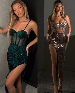 The Doretta AW26 Φορεμα Μαξι - EMERALD - m/l