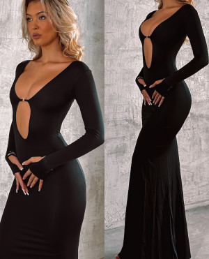 Φορεμα Μαξι The Belta SS26 - ΜΑΥΡΟ - m/l