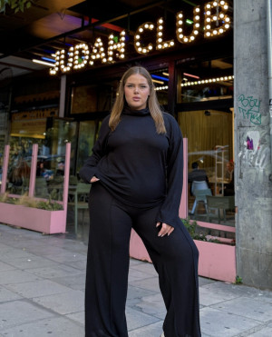 The Joy AW26 Σετ Μπλουζα / Παντελονα - ΜΑΥΡΟ - l/xl