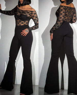 The Delizia AW26 Παντελονι Καμπανα - ΜΑΥΡΟ - s/m