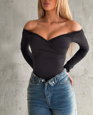 Μπλουζα Lanida SS26 - ΜΑΥΡΟ - xl/xxl