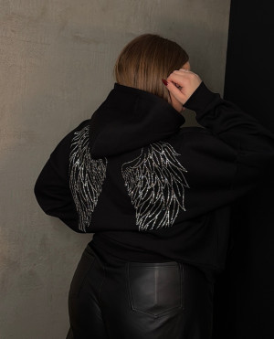 Μπλουζα Φουτερ Heaven SS26 The Sin Collection - ΜΑΥΡΟ - xl/xxl