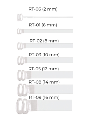 Ramiączka silikonowe - silikonowe ramiączka - zaczep transparentny