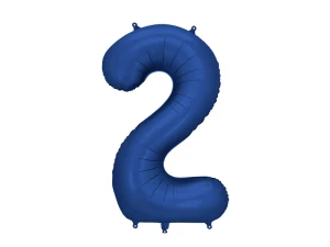 Balon foliowy Cyfra 2 granatowy 86 cm