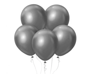 Balon lateksowy grafitowy platynowy 30 cm