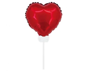 Balon foliowy Walentynki Serce czerwony 29 cm