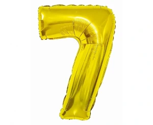 Balon foliowy Smart Cyfra 7 złoty 76 cm