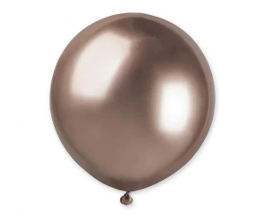 Balon lateksowy shiny różowe-złoto 50 cm