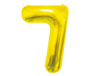 Balon foliowy Cyfra 7 złoty 85 cm