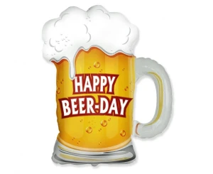 Balon foliowy Kufel: Happy Beer-Day 60 cm