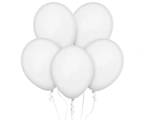 Balon lateksowy Pastel White biały 28 cm