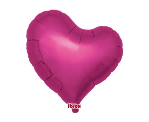 Balon foliowy Walentynki Serce fuksja 45 cm