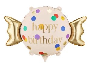 Balon foliowy Cukierek Happy Birthday 61 x 37 cm
