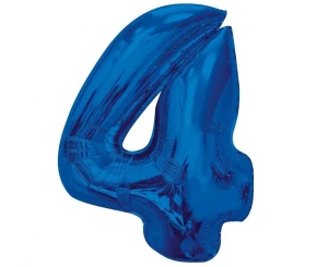 Balon foliowy Smart Cyfra 4 granatowy 92 cm