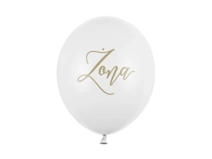 Balon lateksowy Ślub Żona Pastel biały 30 cm