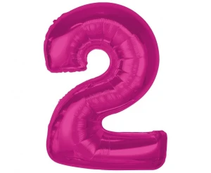 Balon foliowy Smart Cyfra 2 fuksja 92 cm
