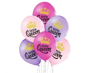 Balony lateksowe Little Queen różowe 29 cm 6 szt.