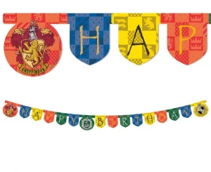 Baner Harry Potter Hogwarts Houses Happy Birthday