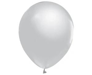 Balony Beauty&Charm, metaliki srebrne 12"/
