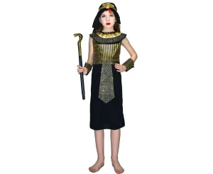 #STDZ Zestaw dla dzieci Egipska Królowa (opaska na głowę, opaski na ramiona, tunika), rozm. 110/120 cm