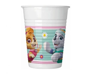 Kubeczki plastikowe Psi Patrol Skye i Everest 200 ml 8 szt.