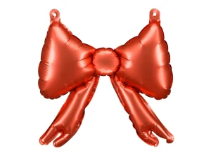 Balon foliowy do girland Kokardy czerwony 25,5 x 25 cm 5 szt.
