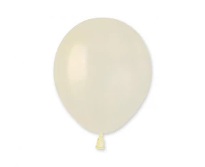 Balon lateksowy metaliczny kość słoniowa 13 cm