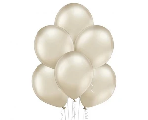 Balon lateksowy Light Almond Glossy beżowy 29 cm